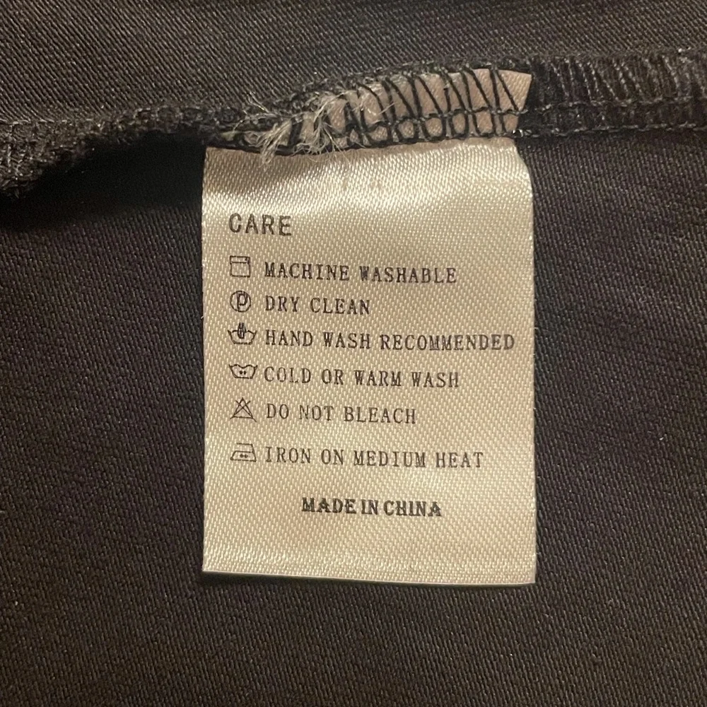 Mangopop Long Sleeve Bodysuit Black Size Medium - Picture 7 of 15